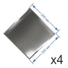 Зеркальная плитка 20x20 см (4 шт.) с фацетом 5 мм (квадрат) 